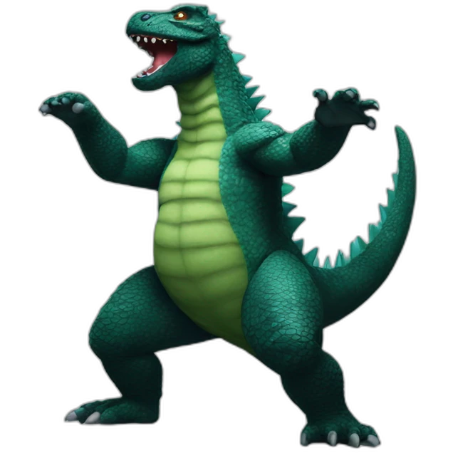 dancing godzilla emoji