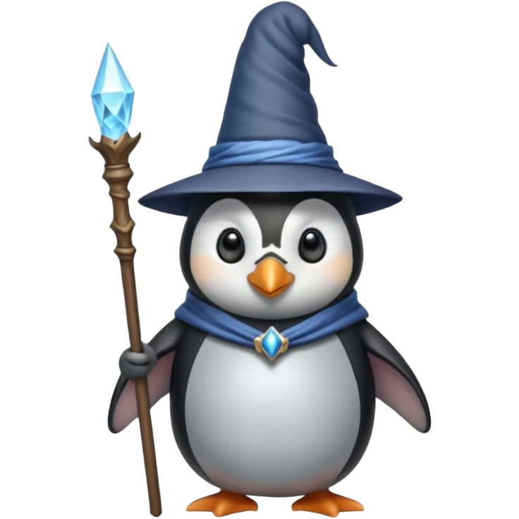 Penguin Wizard emoji