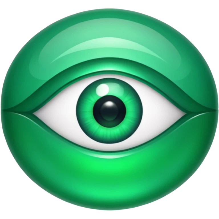 emerald with eyes  emoji