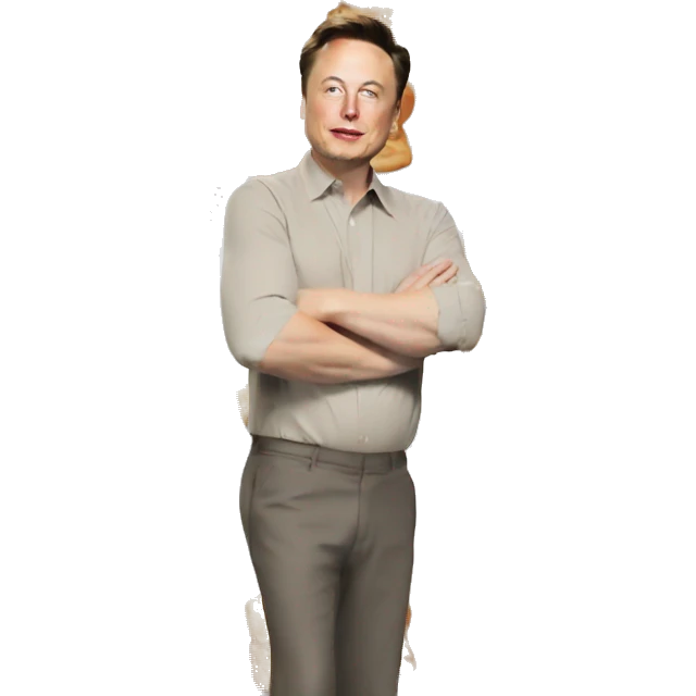 elon musk got bread kid emoji