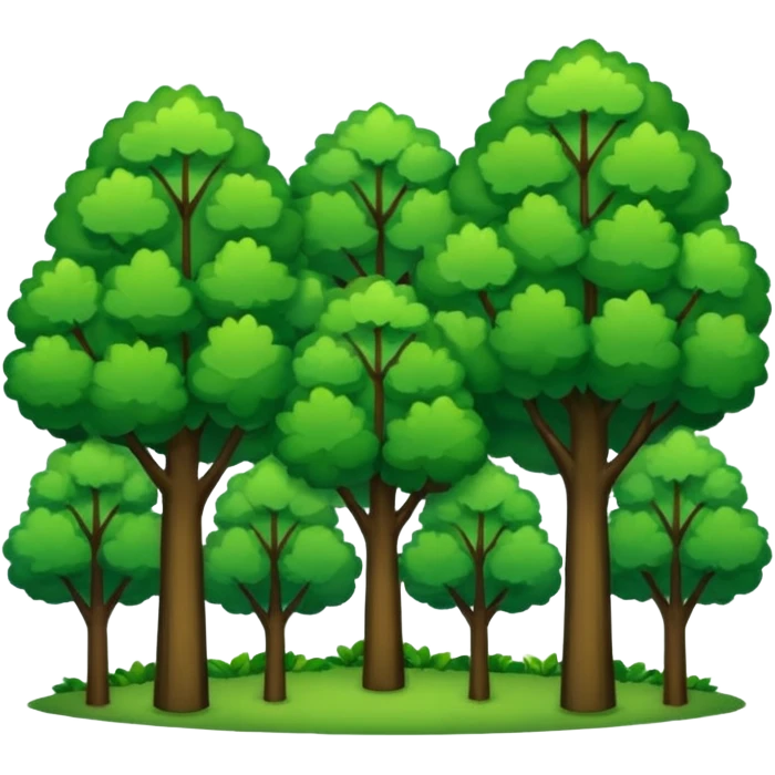 In our hometown, there’s plenty of trees emoji