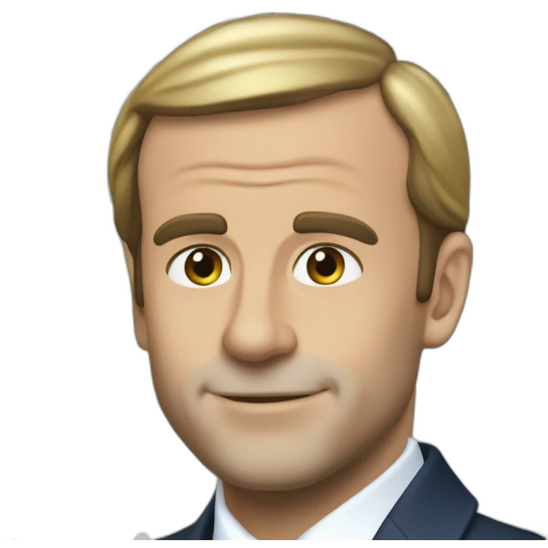 Macron brûle un billet emoji