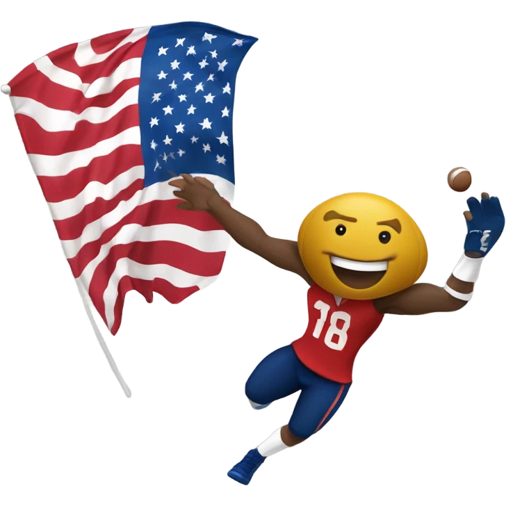 Flag football emoji