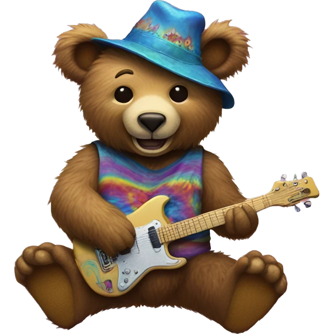 Grateful Dead psychadelic bear  emoji