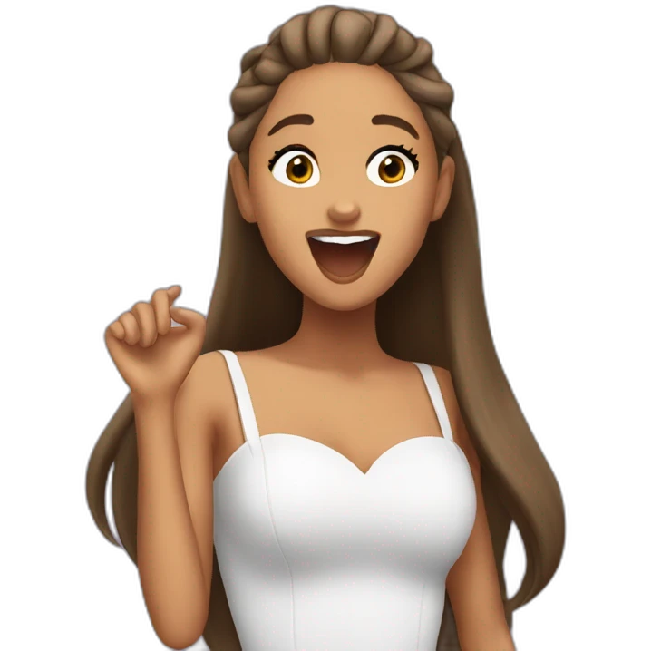 ariana grande singing emoji