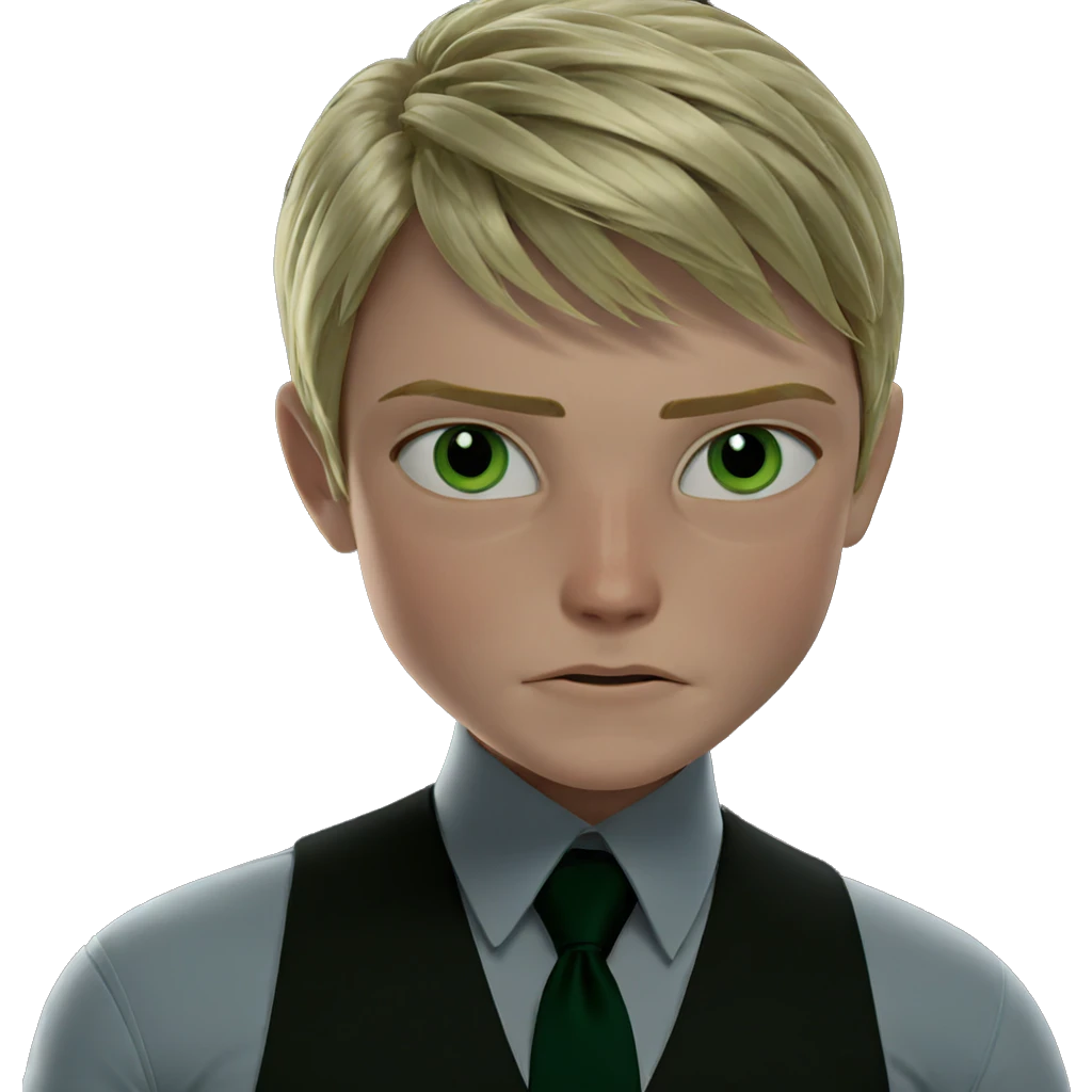 blonde boy with green eyes emoji