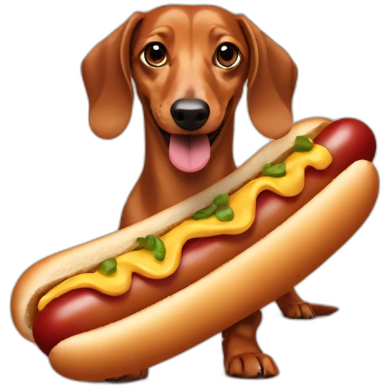 Hotdog dachshund emoji