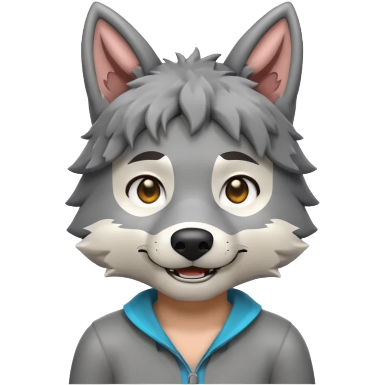 Minecraft wolf emoji for discord with a hand petting the dog on the top of its head emoji