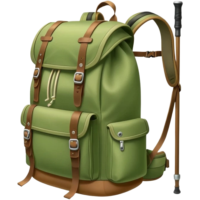 hiking camping backpack emoji
