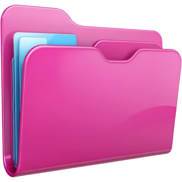 Pink folder emoji emoji