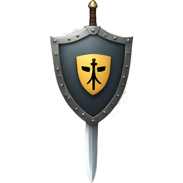 shield with sword emoji
