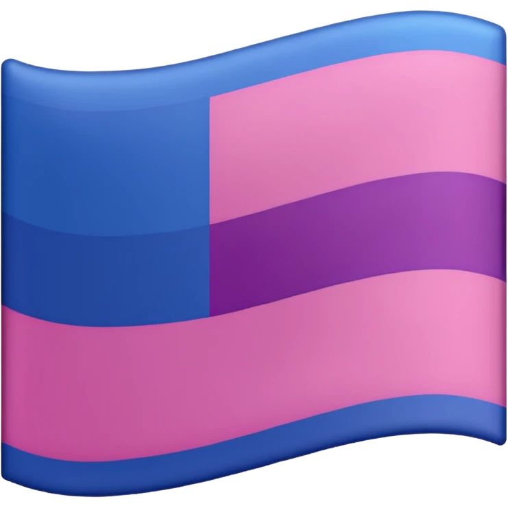 La bandera que representa la bisexualudad emoji