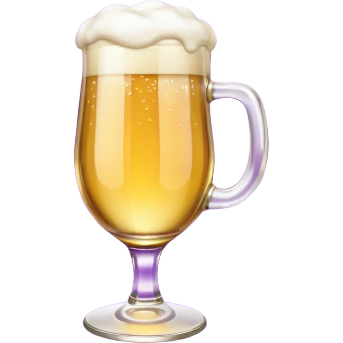 beer white and purple emoji