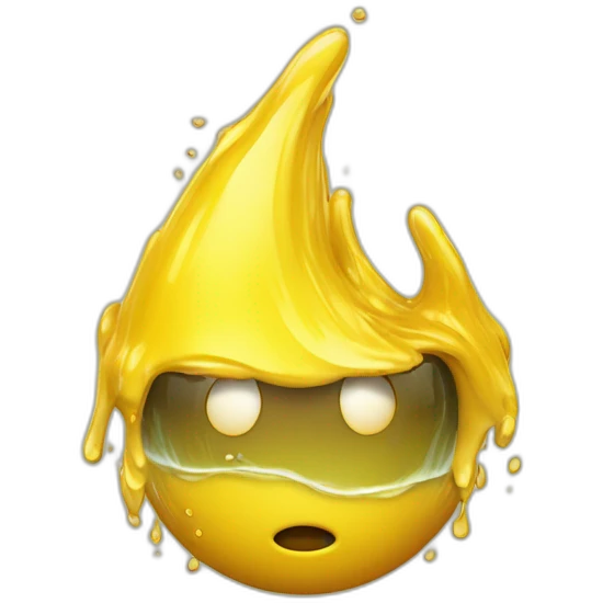 Forment depuis rapide mar qui bois du liquide jaune emoji