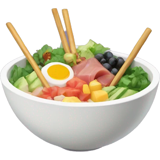 Poke bowl emoji