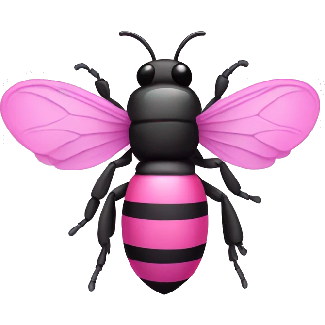Pink bee  emoji
