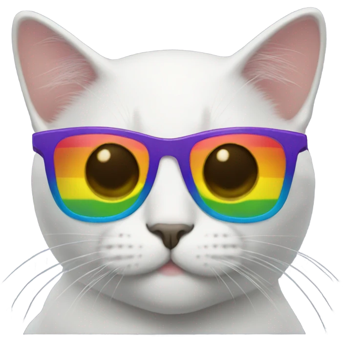  Gay Cat with  gay sunglasses emoji