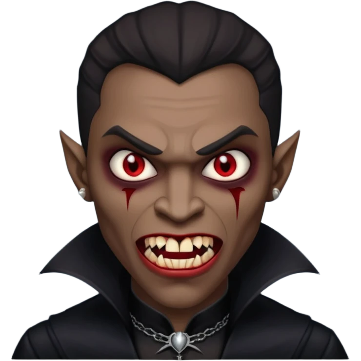 black men Vampire emoji