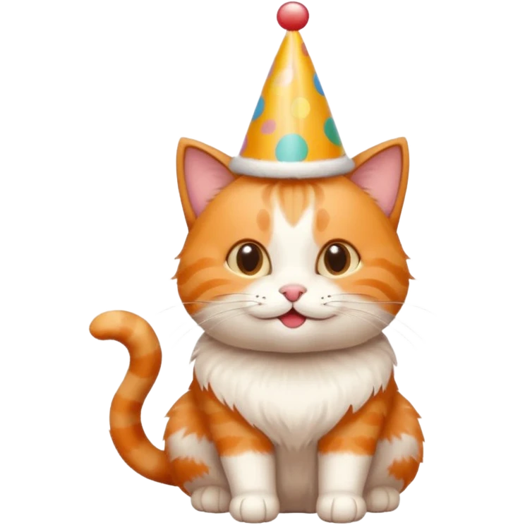 happy birthday cat emoji