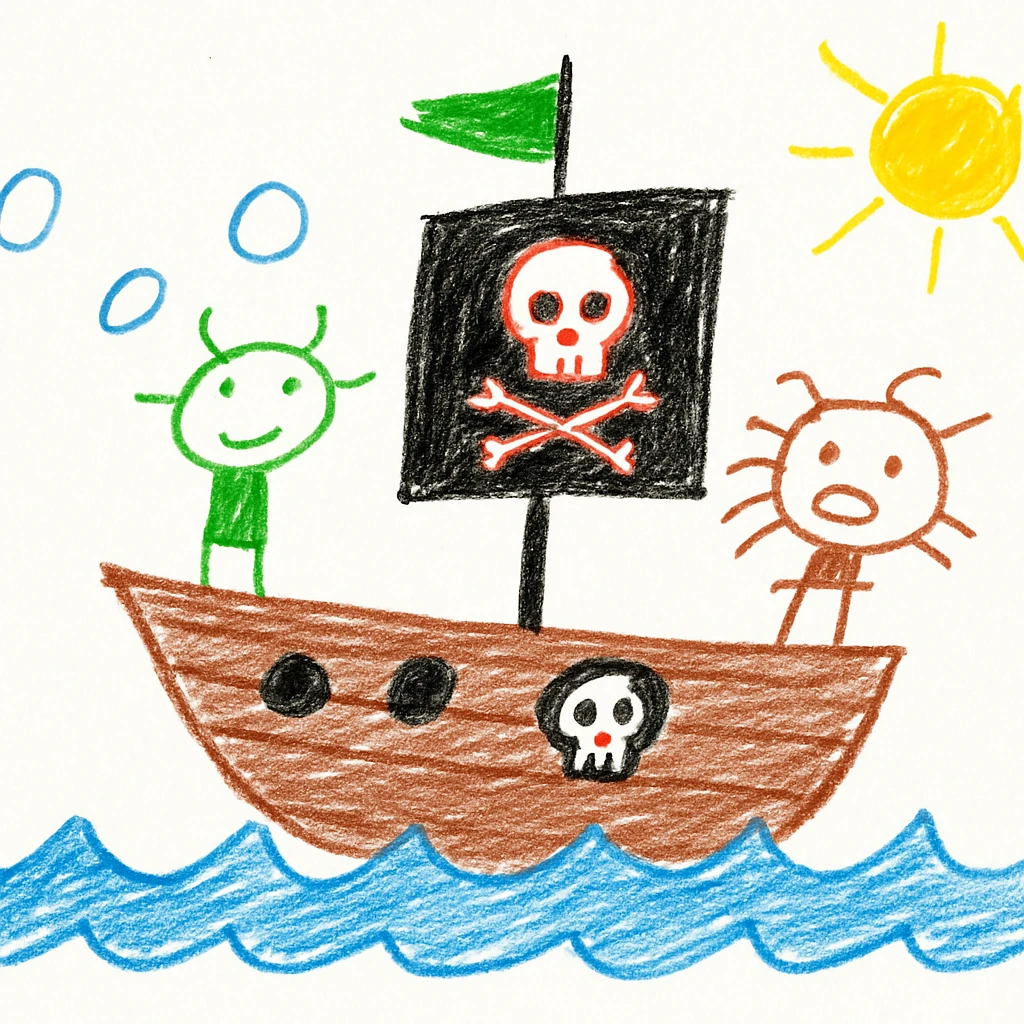 pirate ship emoji