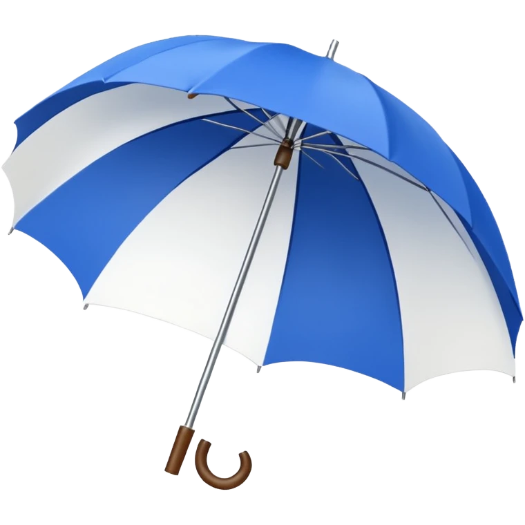 umbrella summer blue and withe emoji