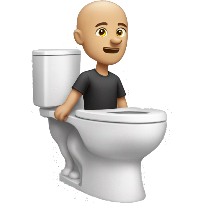 skibidi toilet bald man emoji