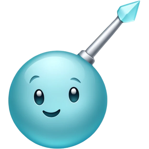 A white tick ✔️with a cyan circle back ground  emoji