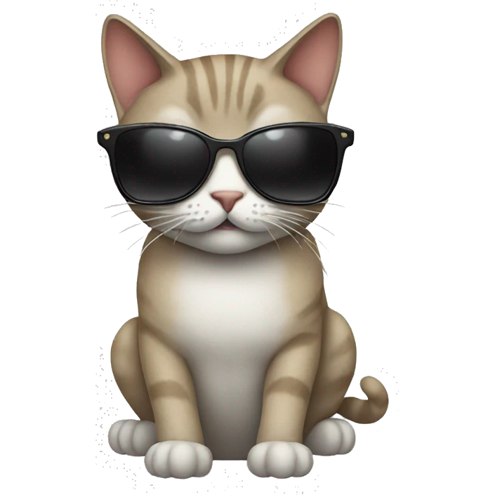 Cat with sunglasses emoji