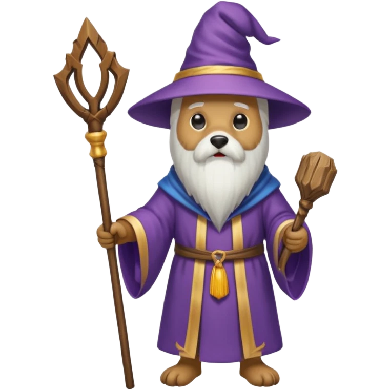 Dog wizard emoji