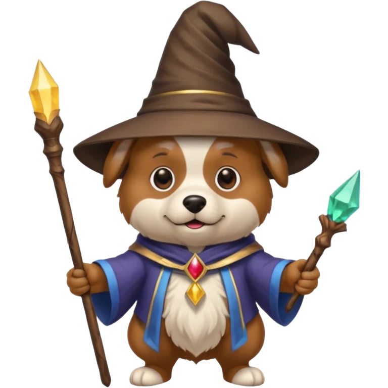 Dog wizard emoji