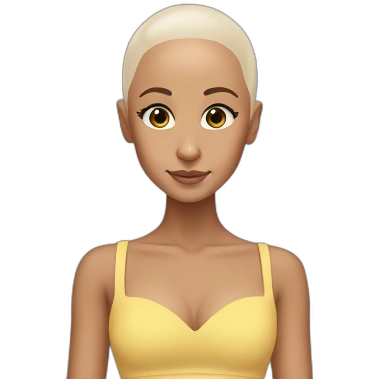 Ariana Grande without hair  emoji
