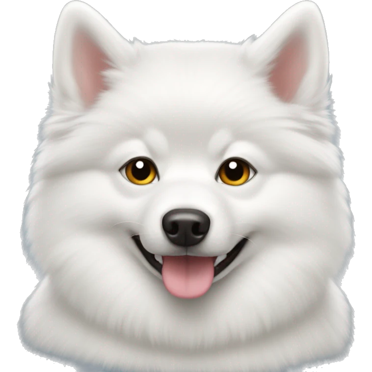White pomsky emoji