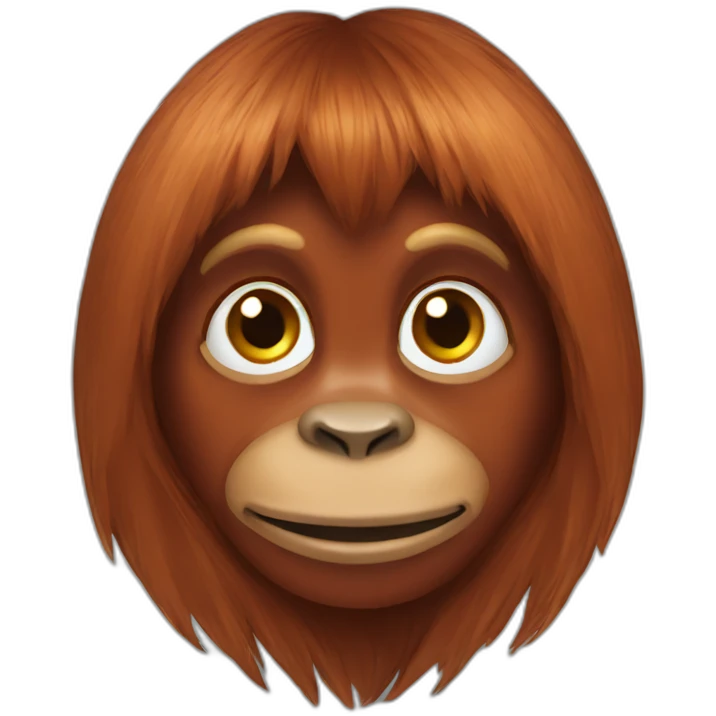 Human female orangutan emoji
