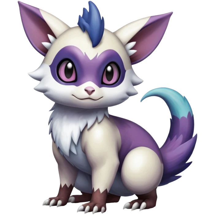 ShinyFurret-Absol-Noibat-Noivern-Hybrid (Full body) emoji