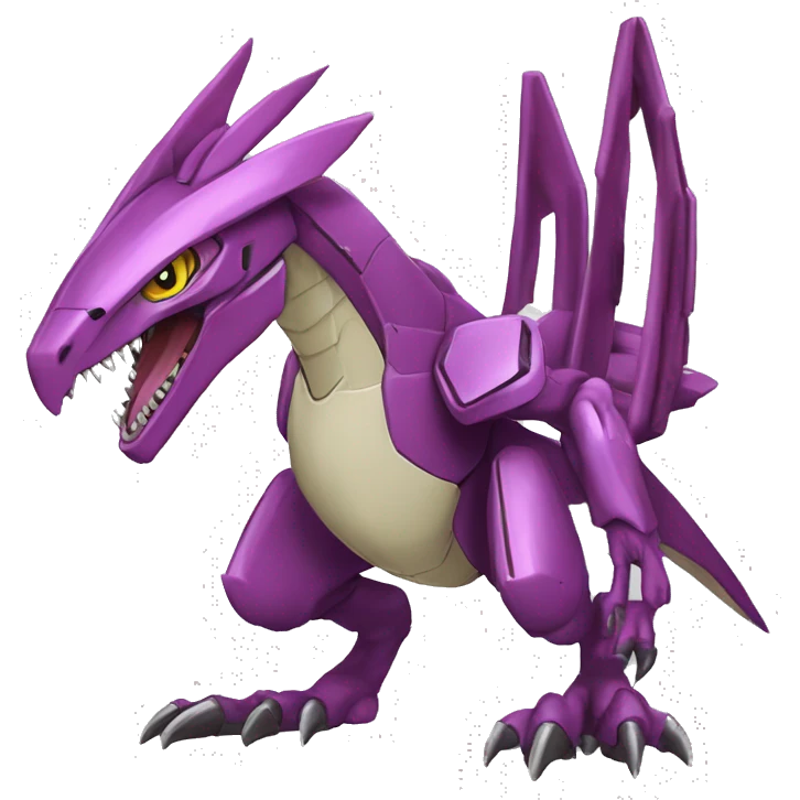  Cool Edgy Godly Futuristic Digimon-Fakemon-Genesect-Raptor-Reptile full body emoji