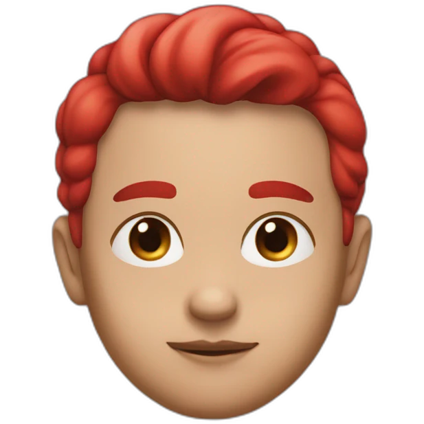 dye one's cheeks red emoji