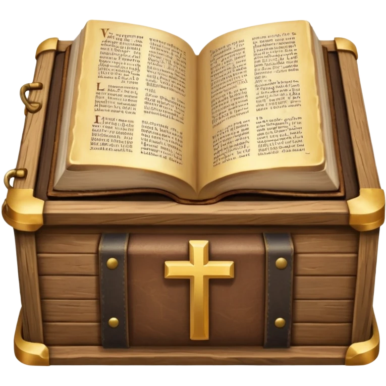 an ark and a bible emoji
