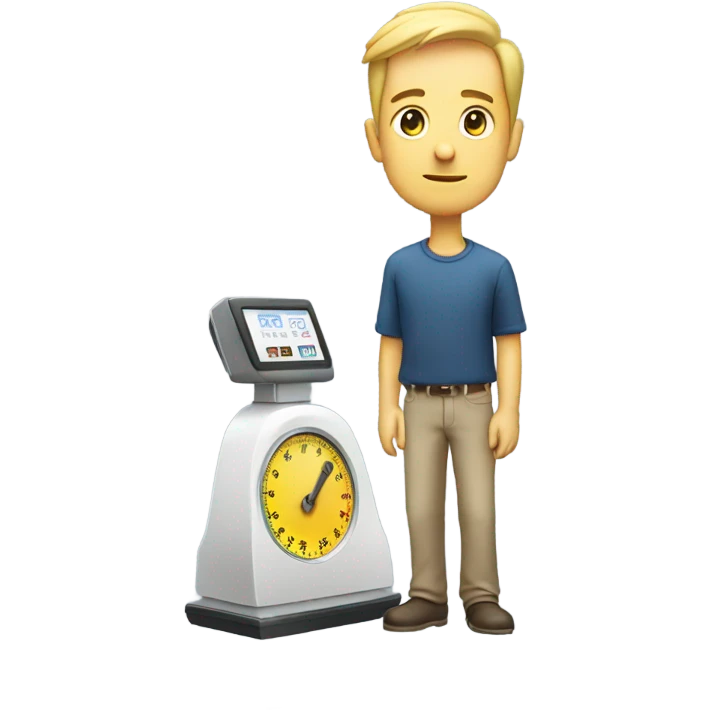 Man on scale emoji