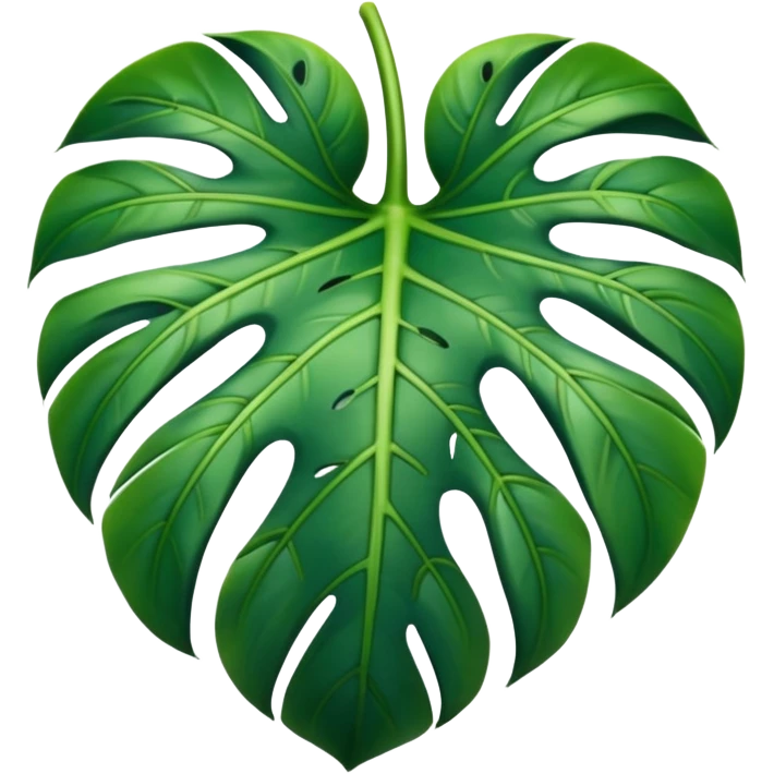 A monstera deliciosa leave emoji