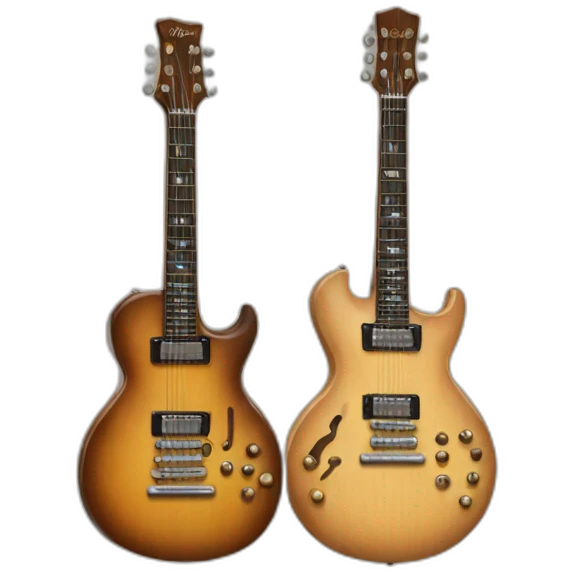 those guitars that are like double guitars emoji