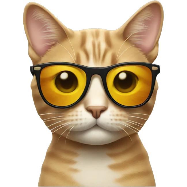 Cat with sunglasses emoji