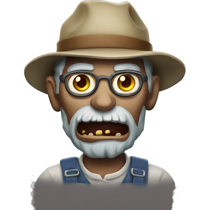 Zombie farmer emoji