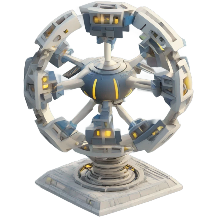 Toroidal space generator model isometric geometry UFO propulsion emoji