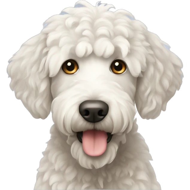White labradoodle emoji