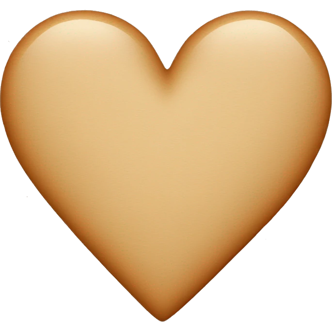 Tan heart  emoji