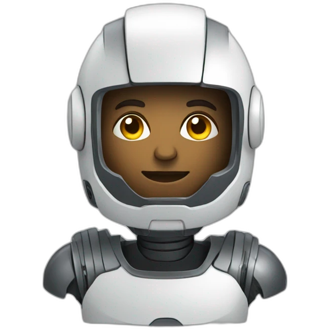 Robotic software engineer emoji
