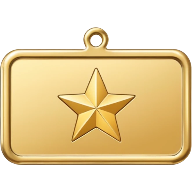 name tag with shining star emoji