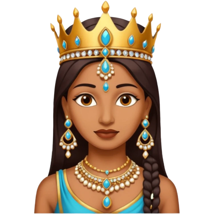 Female indian Queen with jewelry  emoji