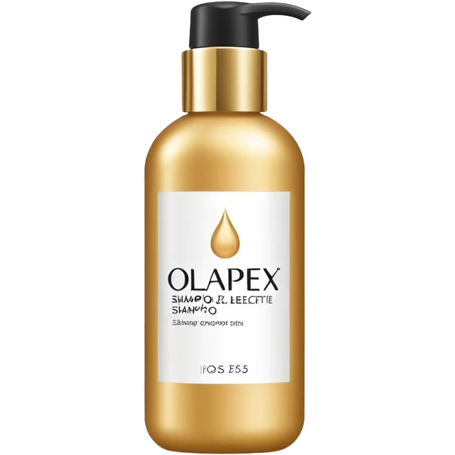Luxury Olaplex shampoo bottle emoji