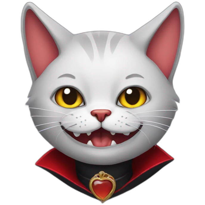 Dracula cat emoji